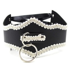 adjustable o ring lace collar