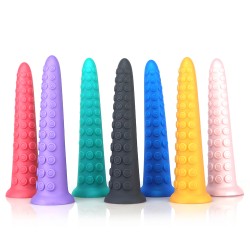 octopus silicone butt plug colorful