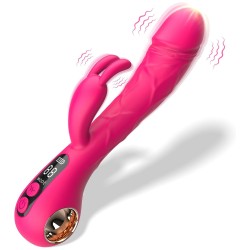 g spot rabbit vibrator with lcd display