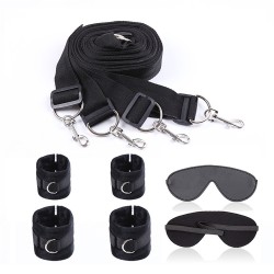 bed bindings restraint kit with blindfold